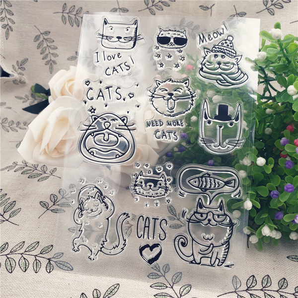 Cartoon Cats Stamps
