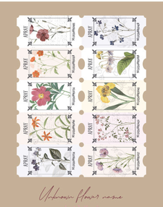 Creative Vintage Plant Tickets Background Paper