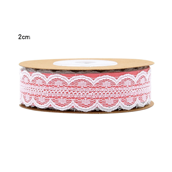 Decorative White Non-stretch Lace Ribbon