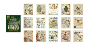 15 PCS Retro Large Size Background Paper