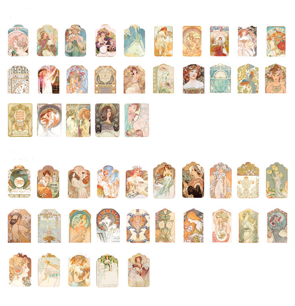 50PCS Vintage Psalm Message Cards Notes