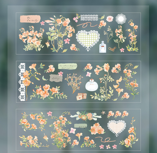 Flower Plants Series Stickers