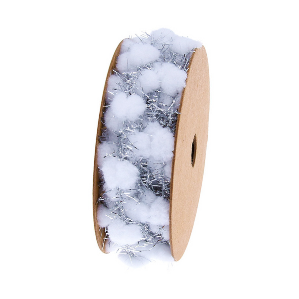 Golden Silver Iron Wire Ball Christmas Ribbon