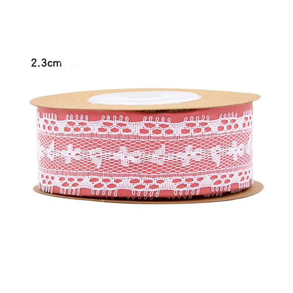 Decorative White Non-stretch Lace Ribbon