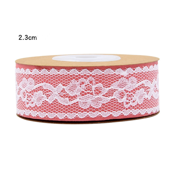 Decorative White Non-stretch Lace Ribbon