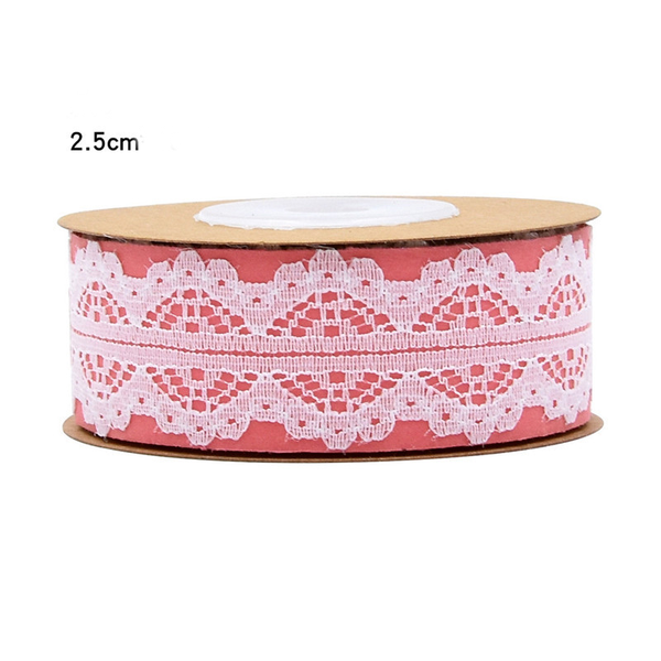 Decorative White Non-stretch Lace Ribbon
