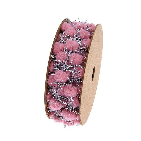 Golden Silver Iron Wire Ball Christmas Ribbon