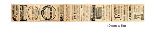 Vintage Gothic Paper Tape