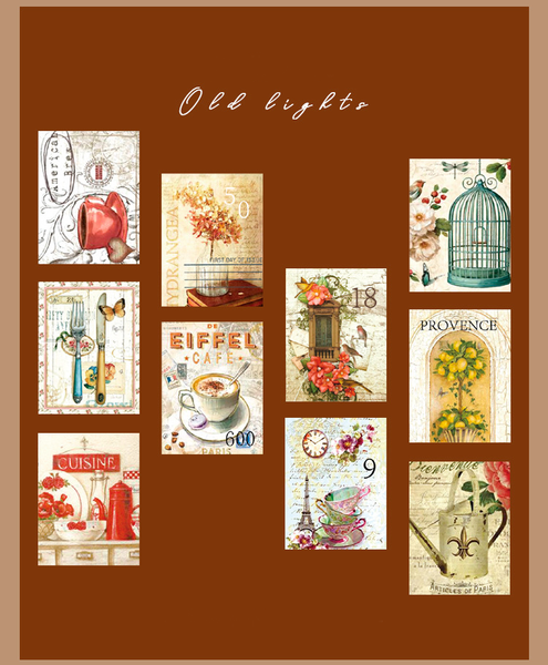 Vintage Stamp Plant Mushroom Paper Tape
