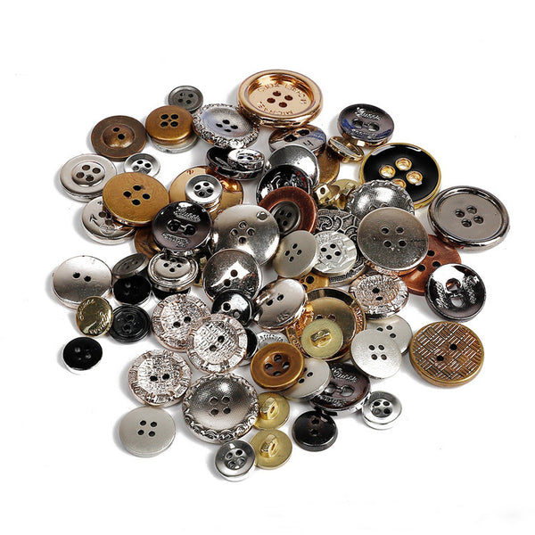 100pcs Resin Mixed Buttons