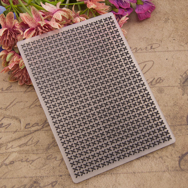 Crossed Shape Embossing Folder