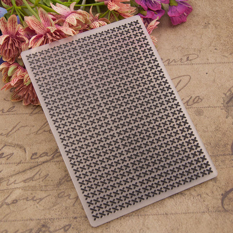 Crossed Shape Embossing Folder