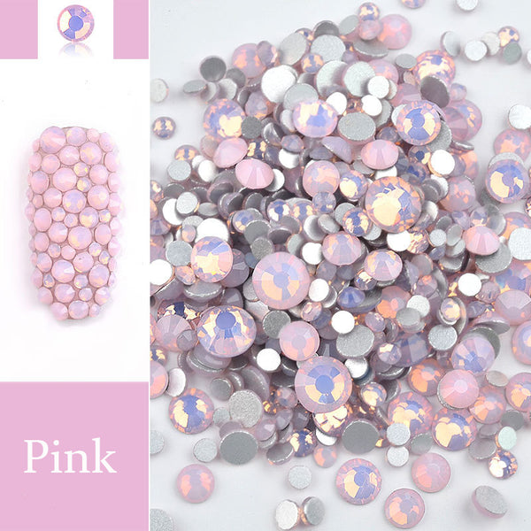 Colorful Glossy Small Diamond Opal