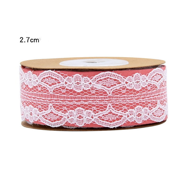 Decorative White Non-stretch Lace Ribbon