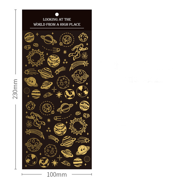 See the World from Above Series Hot Stamping Stickers