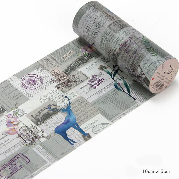 English Postmark Vintage Posters Paper Tape
