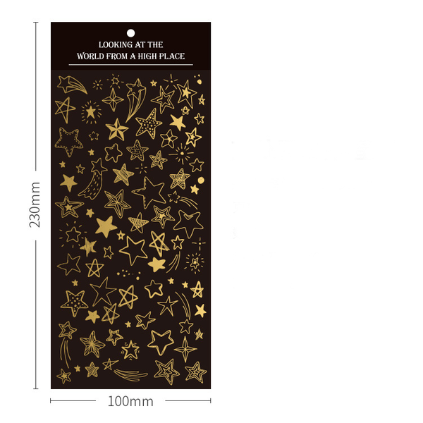 See the World from Above Series Hot Stamping Stickers