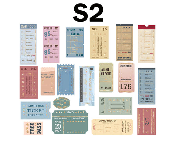 Vintage Bronzing Stickers