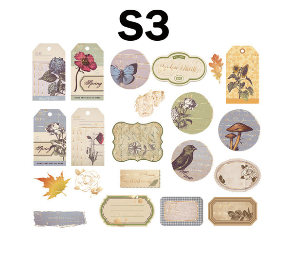 Vintage Bronzing Stickers