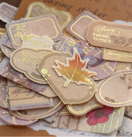Vintage Bronzing Stickers