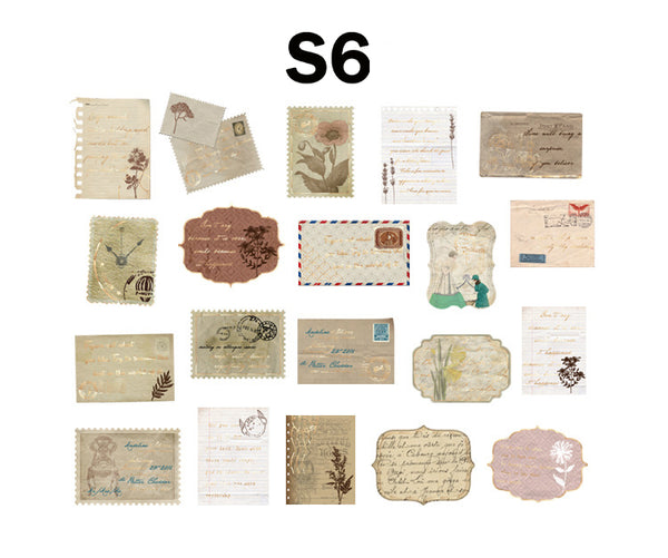 Vintage Bronzing Stickers