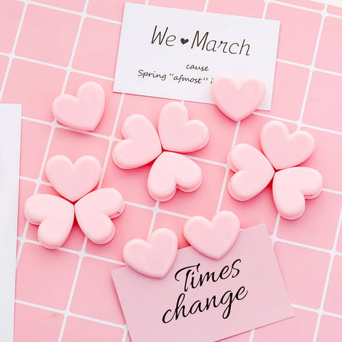 5pcs Pink Love Decorative Clips Storage Clips