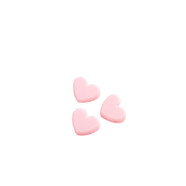 5pcs Pink Love Decorative Clips Storage Clips