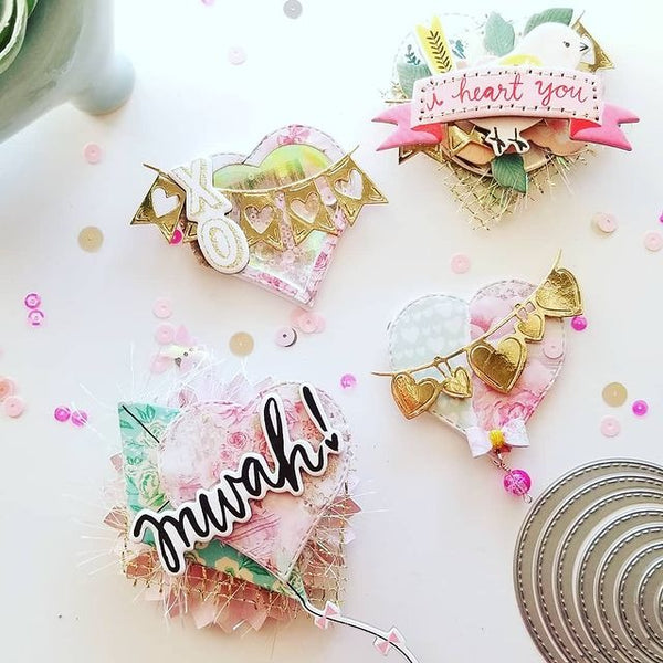Heart-shaped Nesting Dies