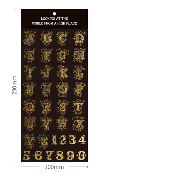 See the World from Above Series Hot Stamping Stickers
