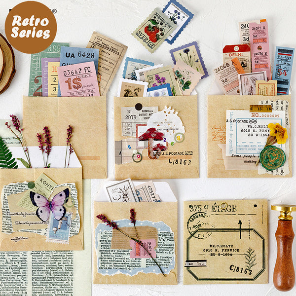 Vintage Decorative Kraft Envelopes