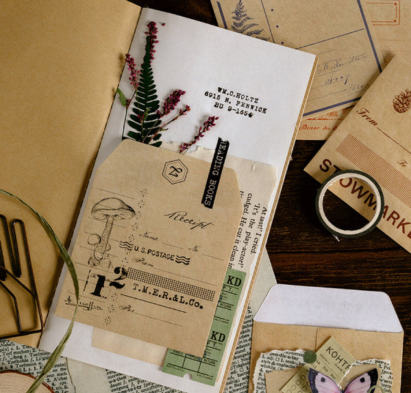 Vintage Decorative Kraft Envelopes