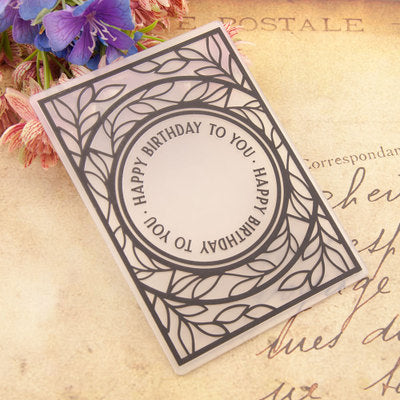 Surrounded Branches Embossing Folder