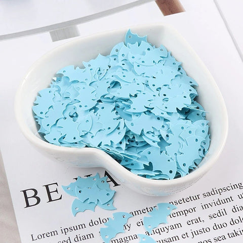 Blue Bat Sequins