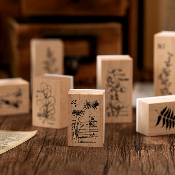 Plant Series Wooden Stamp