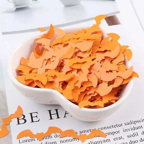 Orange Bat Sequins