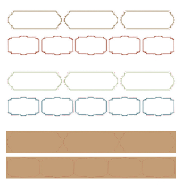 Retro Frame Illustrated Series Paper Tape