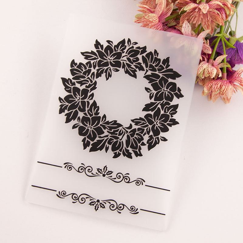 Christmas Garland Embossing Folder
