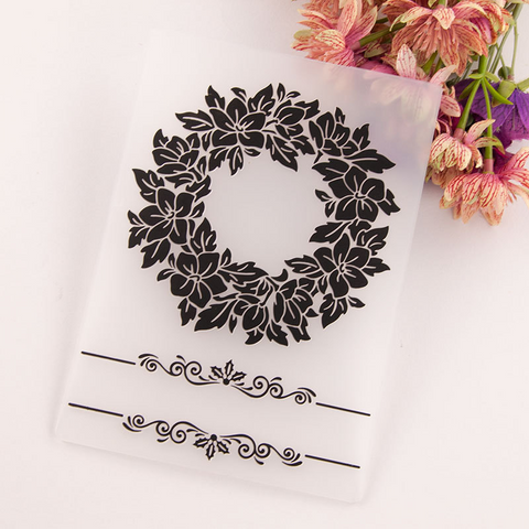 Christmas Garland Embossing Folder