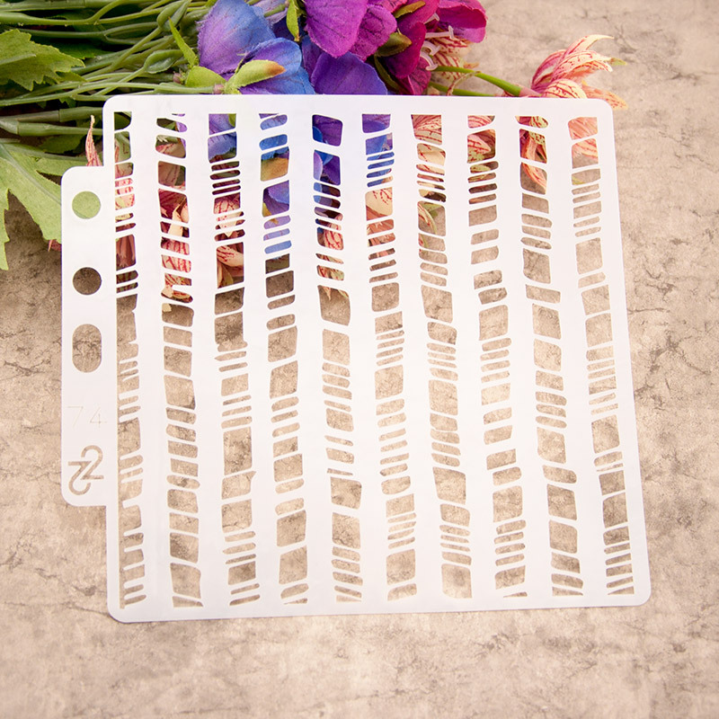 Irregularity Layering Stencils Painting Template