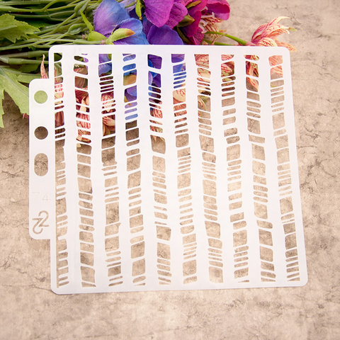Irregularity Layering Stencils Painting Template