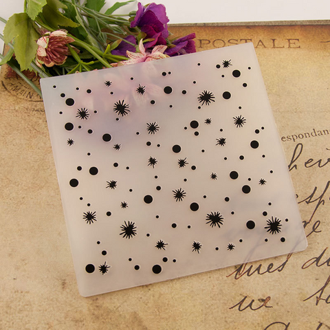 Snowflake Dots EMBOSSING FOLDER