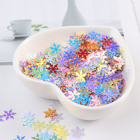 500Pcs Snowflake Sequins