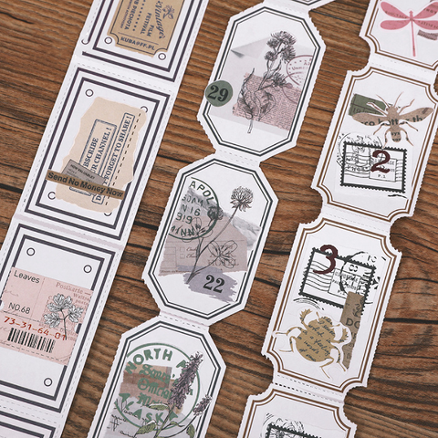 Retro Frame Illustrated Series Paper Tape