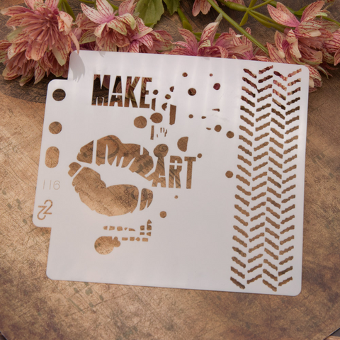 Make Art Layering Stencils Painting Template