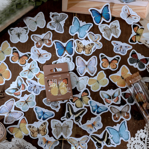 46PCS Butterfly Series Decorative Stickers