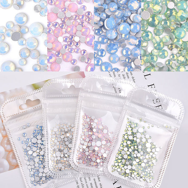 Colorful Glossy Small Diamond Opal
