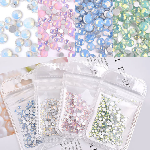 Colorful Glossy Small Diamond Opal