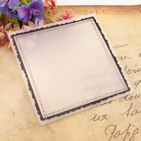 Square Frame Embossing Folder