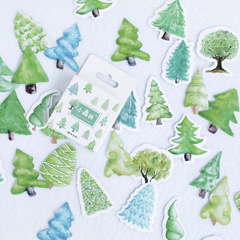 45PCS Little Forest Decorative Stickers