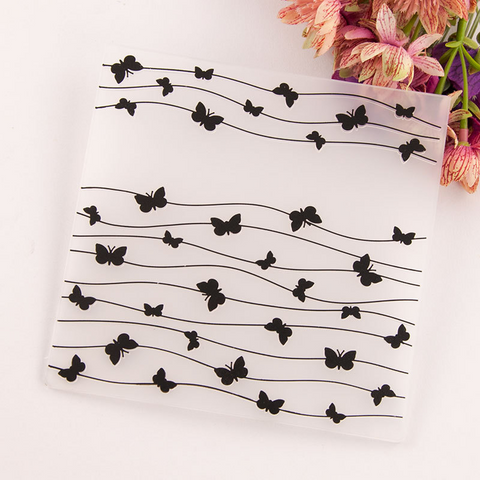 Butterfly Line Embossing Folder